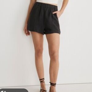 Madewell Easy Pull On High Waist Shorts in Lightspun